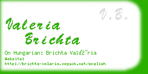 valeria brichta business card